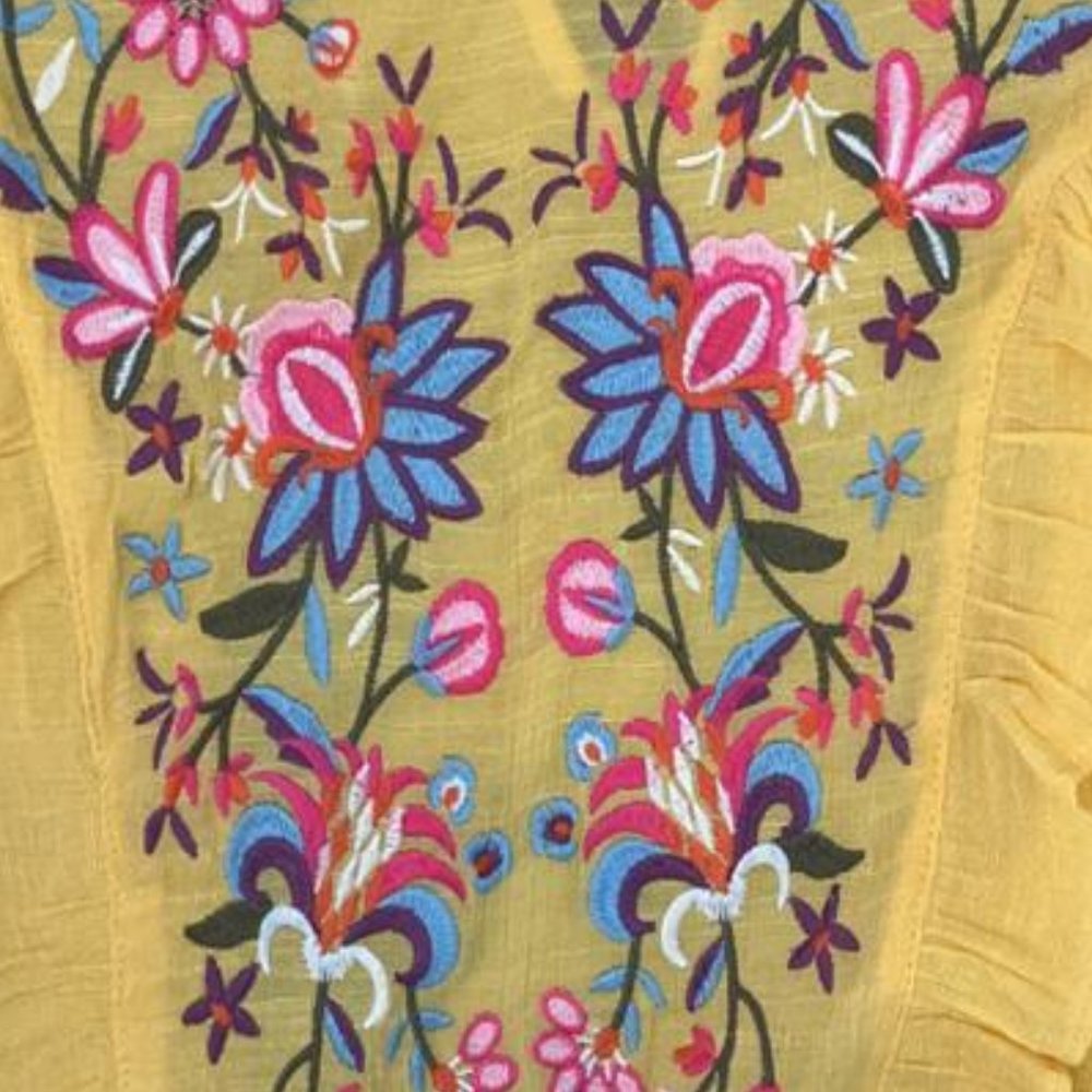 Umgee Bohemian Embroidered Blouse - Picture 4 of 6